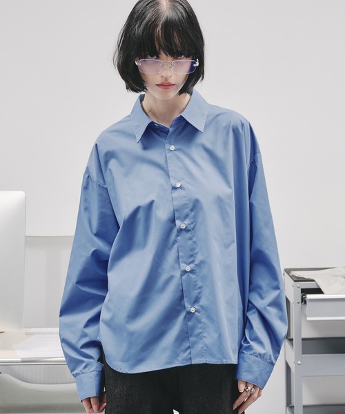selle glant(セレグランテ)の「ASSORT BASIC REGULAR SHIRT/アソートベーシックレギュラーシャツ(シャツ/ブラウス・メンズ・アイボリー/ブルー/ブルーグレー/ナチュラル・SMALL/LARGE/MEDIUM)」の1枚目の写真