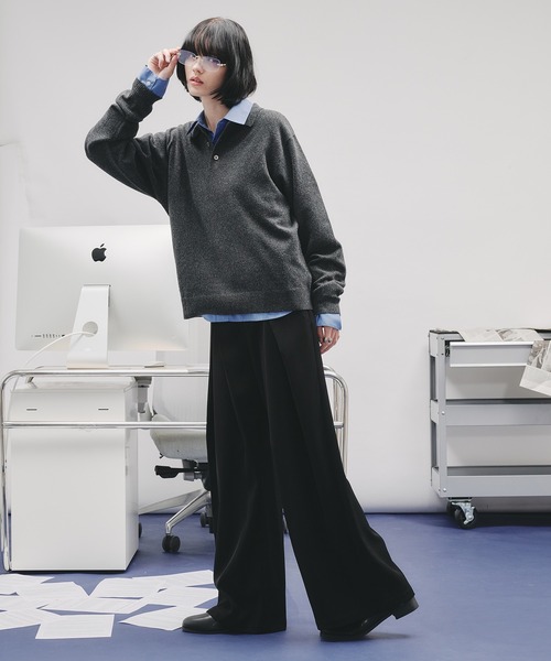 selle glant(セレグランテ)の「ASSORT BASIC REGULAR SHIRT/アソートベーシックレギュラーシャツ(シャツ/ブラウス・メンズ・アイボリー/ブルー/ブルーグレー/ナチュラル・SMALL/LARGE/MEDIUM)」の5枚目の写真