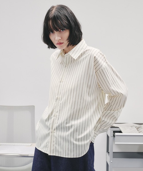 selle glant(セレグランテ)の「ASSORT BASIC REGULAR SHIRT/アソートベーシックレギュラーシャツ(シャツ/ブラウス・メンズ・アイボリー/ブルー/ブルーグレー/ナチュラル・SMALL/LARGE/MEDIUM)」の13枚目の写真