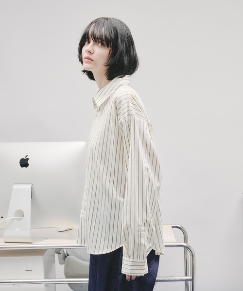 selle glant(セレグランテ)の「ASSORT BASIC REGULAR SHIRT/アソートベーシックレギュラーシャツ(シャツ/ブラウス・メンズ・アイボリー/ブルー/ブルーグレー/ナチュラル・SMALL/LARGE/MEDIUM)」の14枚目の写真