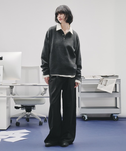 SELLE GLANT(セレグランテ)の「ASSORT BASIC REGULAR SHIRT/アソートベーシックレギュラーシャツ(シャツ/ブラウス・メンズ・アイボリー/ブルー/ブルーグレー/ナチュラル/ダークブラウン/ダークネイビー/オフホワイト・SMALL/LARGE/MEDIUM)」の16枚目の写真