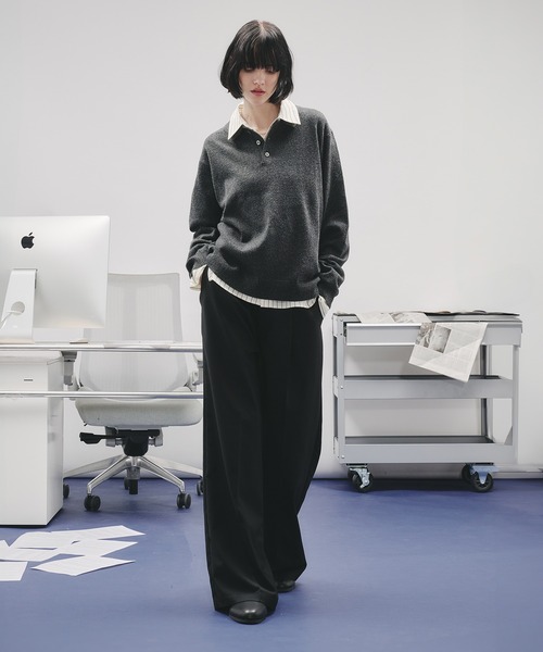 SELLE GLANT(セレグランテ)の「ASSORT BASIC REGULAR SHIRT/アソートベーシックレギュラーシャツ(シャツ/ブラウス・メンズ・アイボリー/ブルー/ブルーグレー/ナチュラル/ダークブラウン/ダークネイビー/オフホワイト・SMALL/LARGE/MEDIUM)」の17枚目の写真