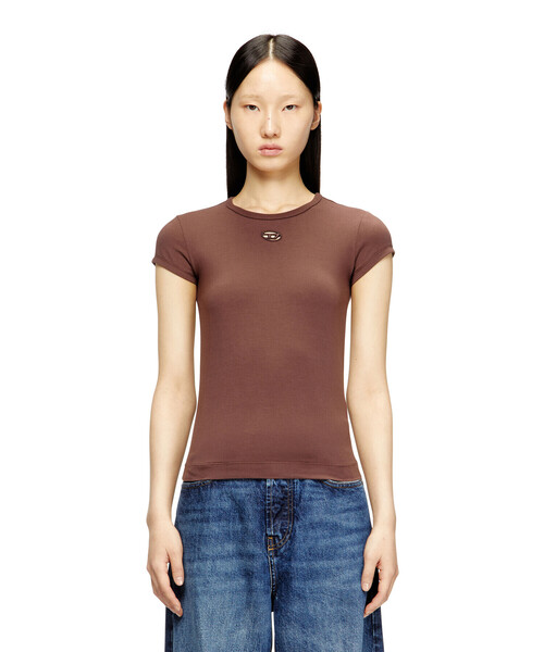 DIESEL(ディーゼル)の「ウィメンズ 半袖トップ T-ANGIE-OD(Tシャツ/カットソー・レディース・ブラック/ブラウン/ホワイト/パープル・LARGE/MEDIUM/X-SMALL/SMALL/X-LARGE)」の11枚目の写真