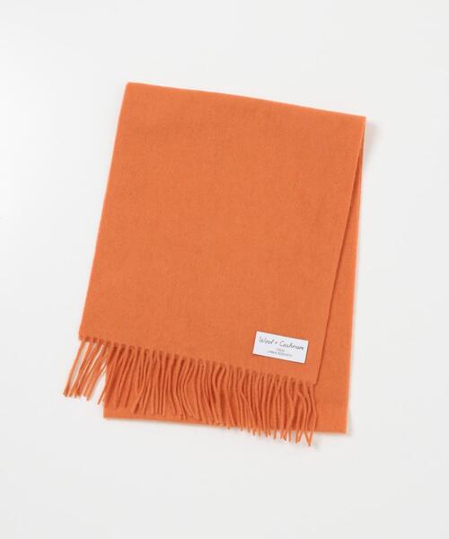 ITEMS URBANRESEARCH（アイテムズ アーバンリサーチ）の「ウール×カシミヤ マフラー（マフラー・メンズ・ブラック/オレンジ・-）」の6枚目の写真