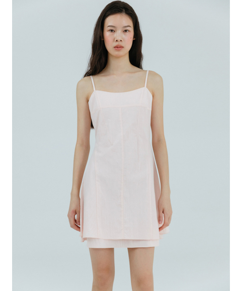 ETMON（エトモン）の「Slip Flare Layered Mini Dress Light Pink（ワンピース・レディース・その他・S/M）」の3枚目の写真