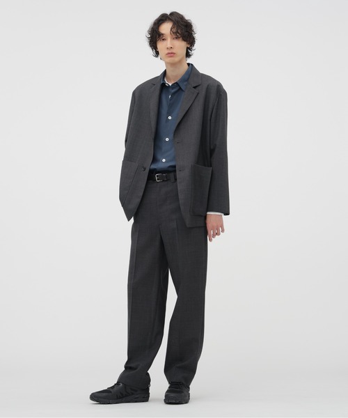 CRISP WOOL PLAINWEAVE JACKET（テーラードジャケット）｜MARGARET