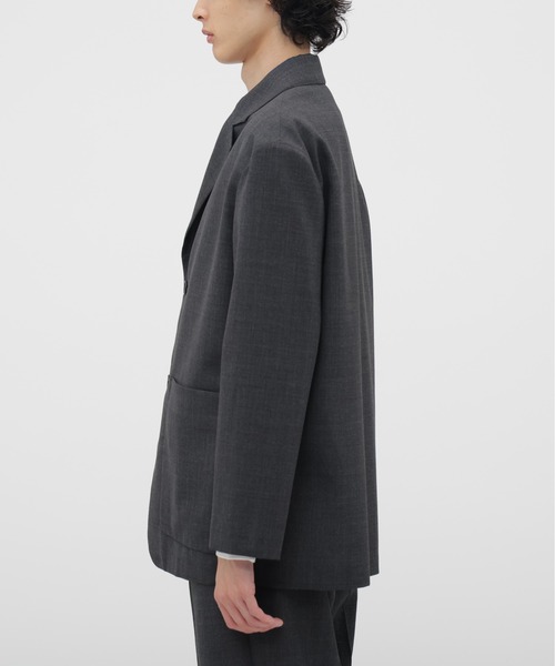 CRISP WOOL PLAINWEAVE JACKET（テーラードジャケット）｜MARGARET