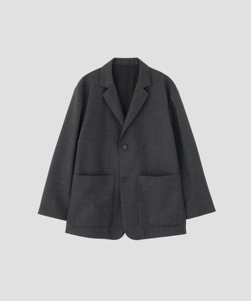 MARGARET HOWELL(マーガレットハウエル)の「CRISP WOOL PLAINWEAVE JACKET(テーラードジャケット・メンズ・グレー系その他3・SMALL/MEDIUM/LARGE)」の4枚目の写真