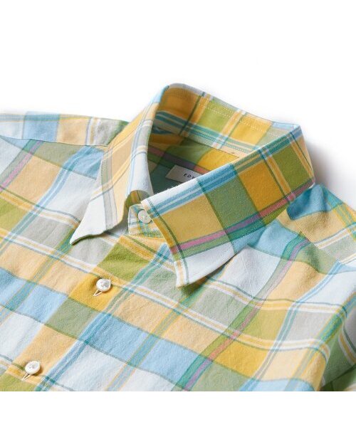 EDWARDMAX(エドワードマックス)の「マルチカラー チェックシャツ(グリーン)(シャツ/ブラウス・メンズ・その他・M/L/XL)」の2枚目の写真