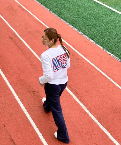 MENASOO（ミナス）の「Menasoo Hearttrack Long Sleeve T Shirt_White（Tシャツ/カットソー・レディース・ホワイト・F）」の8枚目の写真