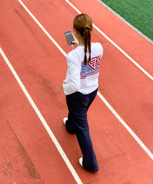 MENASOO（ミナス）の「Menasoo Hearttrack Long Sleeve T Shirt_White（Tシャツ/カットソー・レディース・ホワイト・F）」の9枚目の写真