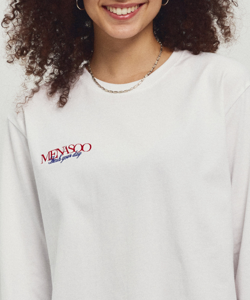 MENASOO（ミナス）の「Menasoo Hearttrack Long Sleeve T Shirt_White（Tシャツ/カットソー・レディース・ホワイト・F）」の16枚目の写真