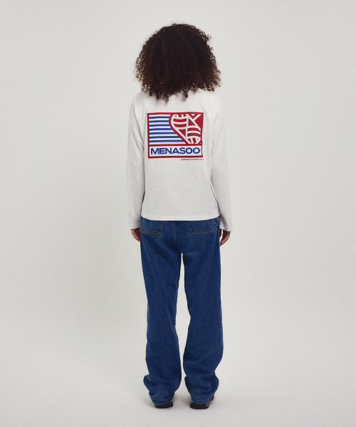 MENASOO（ミナス）の「Menasoo Hearttrack Long Sleeve T Shirt_White（Tシャツ/カットソー・レディース・ホワイト・F）」の20枚目の写真