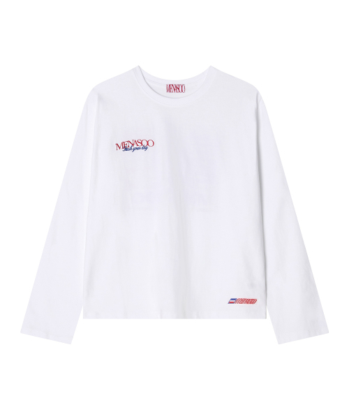 MENASOO（ミナス）の「Menasoo Hearttrack Long Sleeve T Shirt_White（Tシャツ/カットソー・レディース・ホワイト・F）」の21枚目の写真