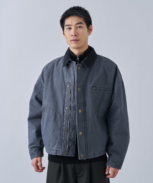 B.C STOCK(ベーセーストック)の「《追加》【PLANET OF EARTH】ヘビーダック パテッドブルゾン(ブルゾン・メンズ・ブラック/ネイビー/ブラウン・MEDIUM/LARGE)」の8枚目の写真