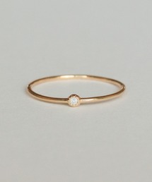 NOIR DE POUPEE（ノワールドプーペ）の「silver925 ラボダイヤモンド 一粒きざみベゼル リング（リング）」