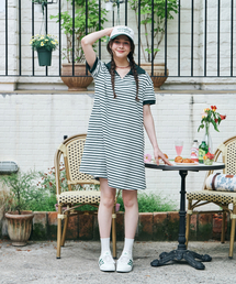 METAPHER（メタファ）の「MET ストライプカラー夏ワンピースグリーン（ワンピース）」