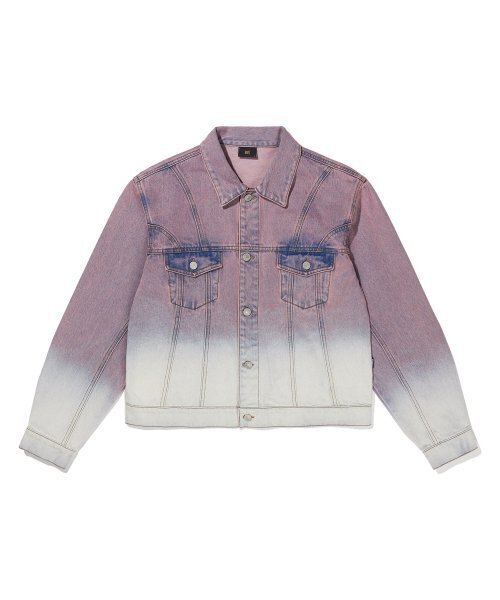BROWNBREATH(ブラウンブレス)の「GRADATION DENIM JACKET - INDY PINK(デニムジャケット・レディース・その他・L/M/XL)」の1枚目の写真