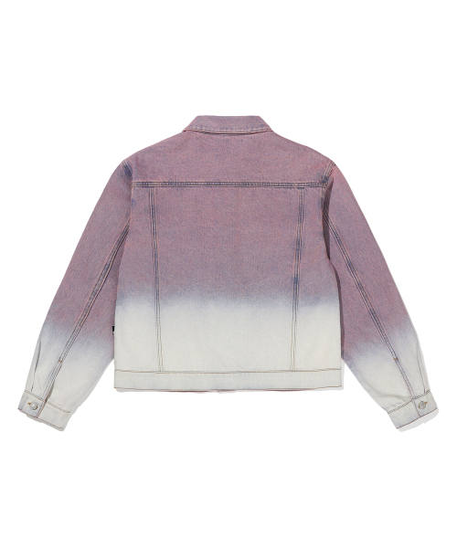 BROWNBREATH(ブラウンブレス)の「GRADATION DENIM JACKET - INDY PINK(デニムジャケット・レディース・その他・L/M/XL)」の3枚目の写真