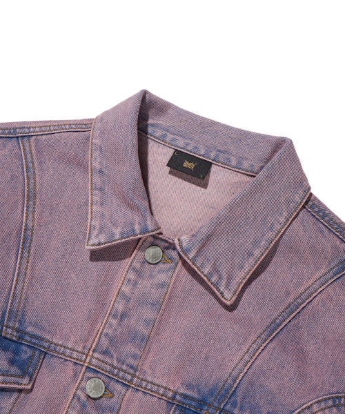 BROWNBREATH(ブラウンブレス)の「GRADATION DENIM JACKET - INDY PINK(デニムジャケット・レディース・その他・L/M/XL)」の4枚目の写真
