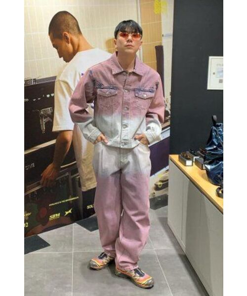 BROWNBREATH(ブラウンブレス)の「GRADATION DENIM JACKET - INDY PINK(デニムジャケット・レディース・その他・L/M/XL)」の8枚目の写真