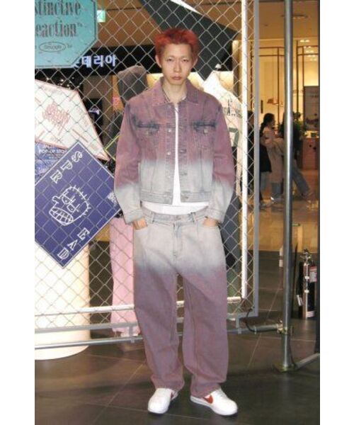 BROWNBREATH(ブラウンブレス)の「GRADATION DENIM JACKET - INDY PINK(デニムジャケット・レディース・その他・L/M/XL)」の7枚目の写真