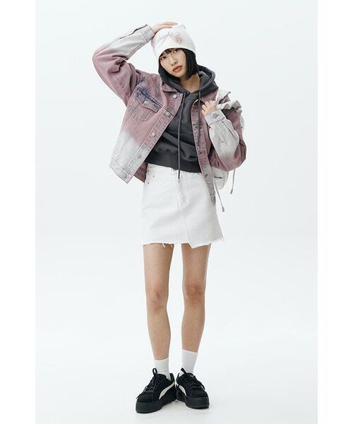 BROWNBREATH(ブラウンブレス)の「GRADATION DENIM JACKET - INDY PINK(デニムジャケット・レディース・その他・L/M/XL)」の10枚目の写真