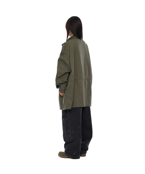 AAKAM(アーカム)の「Washed Field Jacket (Khaki)(ミリタリージャケット・レディース・その他・1/2)」の6枚目の写真