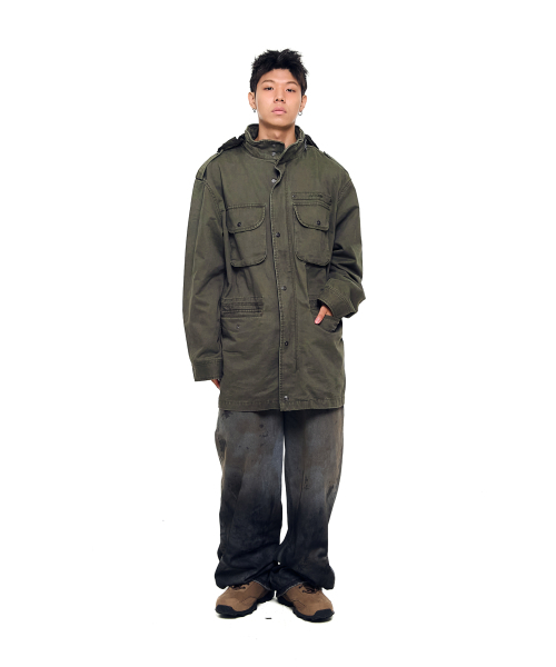 AAKAM(アーカム)の「Washed Field Jacket (Khaki)(ミリタリージャケット・レディース・その他・1/2)」の7枚目の写真