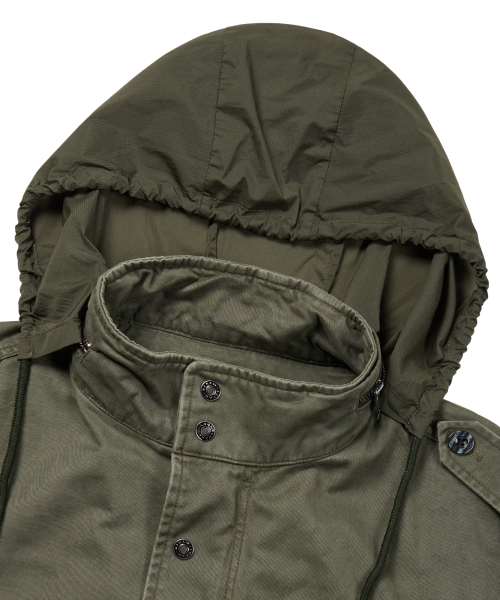 AAKAM(アーカム)の「Washed Field Jacket (Khaki)(ミリタリージャケット・レディース・その他・1/2)」の12枚目の写真