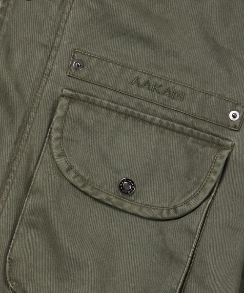 AAKAM(アーカム)の「Washed Field Jacket (Khaki)(ミリタリージャケット・レディース・その他・1/2)」の14枚目の写真