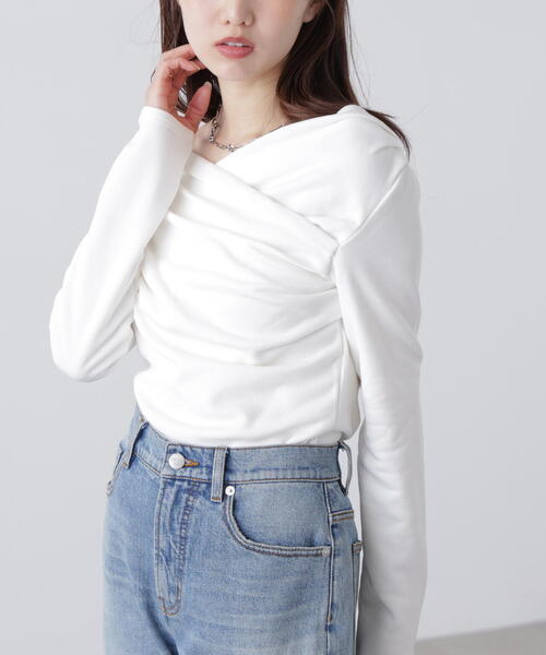 FREE'S MART(フリーズマート)の「◆〈MFM〉オフショルミニ裏毛カットソー(Tシャツ/カットソー・レディース・ホワイト/グレー系その他/イエロー・FREE)」の7枚目の写真