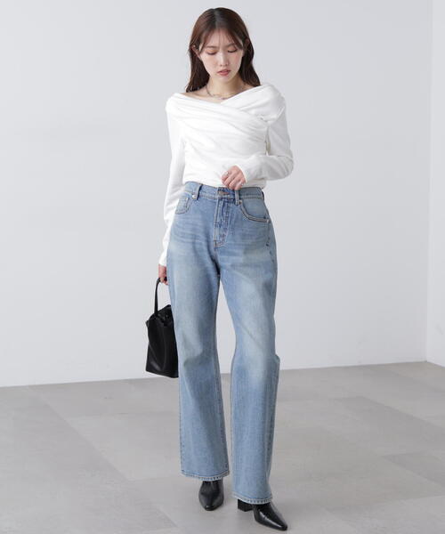 FREE'S MART(フリーズマート)の「◆〈MFM〉オフショルミニ裏毛カットソー(Tシャツ/カットソー・レディース・ホワイト/グレー系その他/イエロー・FREE)」の8枚目の写真