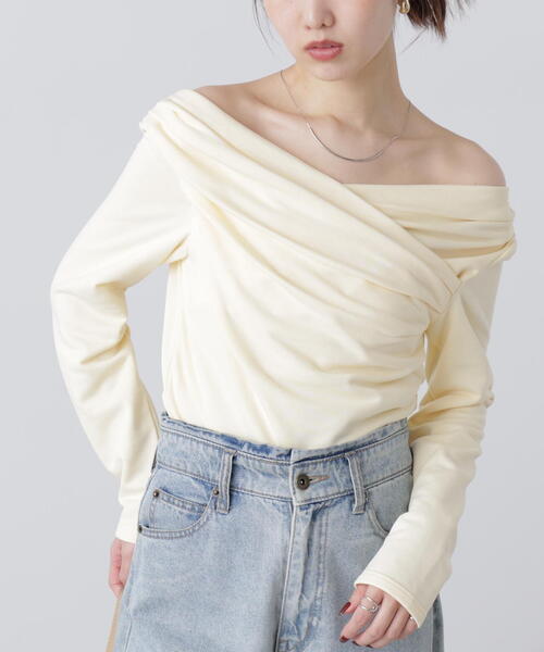 FREE'S MART(フリーズマート)の「◆〈MFM〉オフショルミニ裏毛カットソー(Tシャツ/カットソー・レディース・ホワイト/グレー系その他/イエロー・FREE)」の14枚目の写真