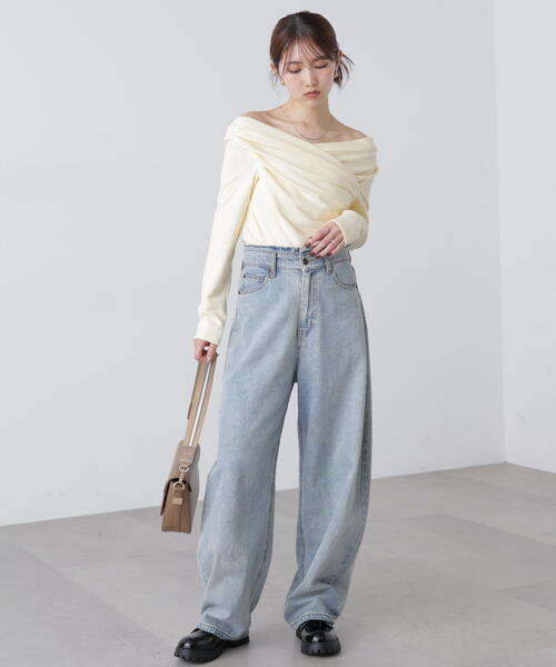 FREE'S MART(フリーズマート)の「◆〈MFM〉オフショルミニ裏毛カットソー(Tシャツ/カットソー・レディース・ホワイト/グレー系その他/イエロー・FREE)」の17枚目の写真