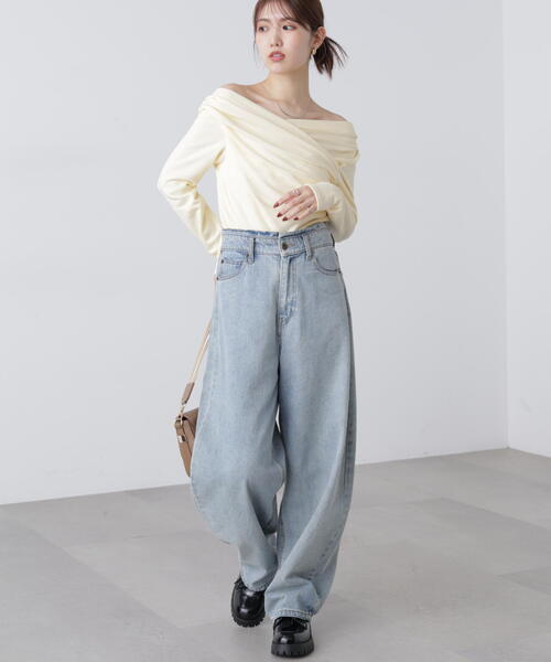 FREE'S MART(フリーズマート)の「◆〈MFM〉オフショルミニ裏毛カットソー(Tシャツ/カットソー・レディース・ホワイト/グレー系その他/イエロー・FREE)」の18枚目の写真