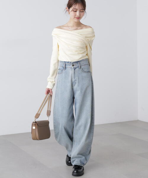 FREE'S MART(フリーズマート)の「◆〈MFM〉オフショルミニ裏毛カットソー(Tシャツ/カットソー・レディース・ホワイト/グレー系その他/イエロー・FREE)」の19枚目の写真