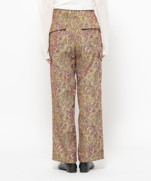 mysty woman（ミスティウーマン）の「花柄ゴブランパンツ　659243（その他パンツ・レディース・ベージュ/ブルー・FREE）」の9枚目の写真