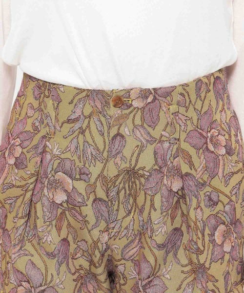 mysty woman（ミスティウーマン）の「花柄ゴブランパンツ　659243（その他パンツ・レディース・ベージュ/ブルー・FREE）」の10枚目の写真