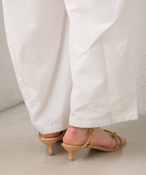 mystic（ミスティック）の「クロスストラップヒールサンダル（サンダル・レディース・シルバー/ベージュ/レッド・37/36/38）」の6枚目の写真