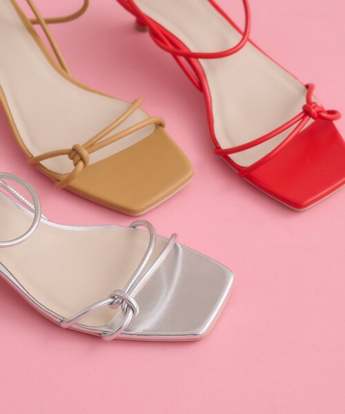 mystic（ミスティック）の「クロスストラップヒールサンダル（サンダル・レディース・シルバー/ベージュ/レッド・37/36/38）」の10枚目の写真