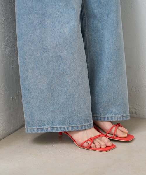 mystic（ミスティック）の「クロスストラップヒールサンダル（サンダル・レディース・シルバー/ベージュ/レッド・37/36/38）」の16枚目の写真