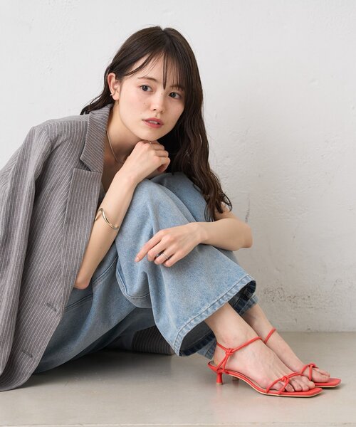 mystic（ミスティック）の「クロスストラップヒールサンダル（サンダル・レディース・シルバー/ベージュ/レッド・37/36/38）」の18枚目の写真