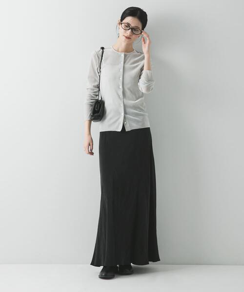 URBAN RESEARCH（アーバンリサーチ）の「シアーフロッキーコンパクトカーディガン（カーディガン/ボレロ・レディース・ピンク/ライトグレー/カーキ・FREE）」の18枚目の写真