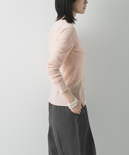 URBAN RESEARCH（アーバンリサーチ）の「シアーフロッキーコンパクトカーディガン（カーディガン/ボレロ・レディース・ピンク/ライトグレー/カーキ・FREE）」の8枚目の写真