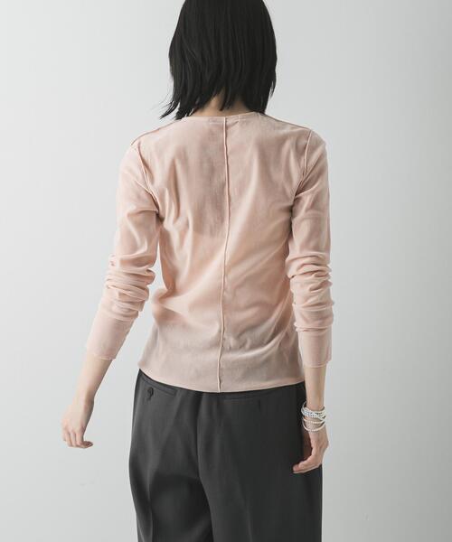 URBAN RESEARCH（アーバンリサーチ）の「シアーフロッキーコンパクトカーディガン（カーディガン/ボレロ・レディース・ピンク/ライトグレー/カーキ・FREE）」の10枚目の写真