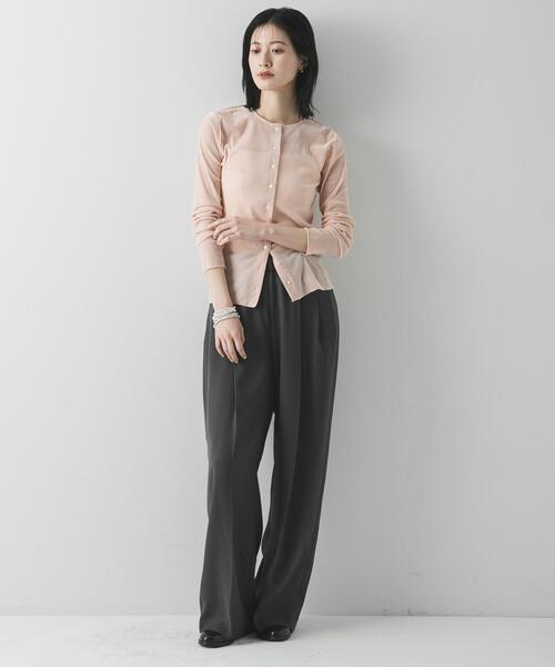 URBAN RESEARCH（アーバンリサーチ）の「シアーフロッキーコンパクトカーディガン（カーディガン/ボレロ・レディース・ピンク/ライトグレー/カーキ・FREE）」の11枚目の写真