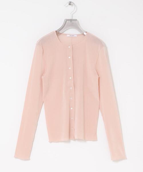 URBAN RESEARCH（アーバンリサーチ）の「シアーフロッキーコンパクトカーディガン（カーディガン/ボレロ・レディース・ピンク/ライトグレー/カーキ・FREE）」の12枚目の写真