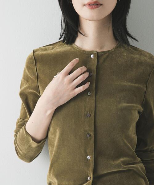 URBAN RESEARCH（アーバンリサーチ）の「シアーフロッキーコンパクトカーディガン（カーディガン/ボレロ・レディース・ピンク/ライトグレー/カーキ・FREE）」の14枚目の写真