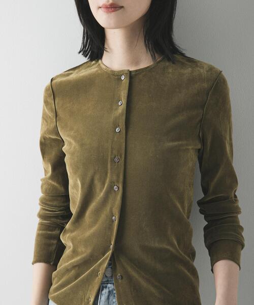 URBAN RESEARCH（アーバンリサーチ）の「シアーフロッキーコンパクトカーディガン（カーディガン/ボレロ・レディース・ピンク/ライトグレー/カーキ・FREE）」の15枚目の写真